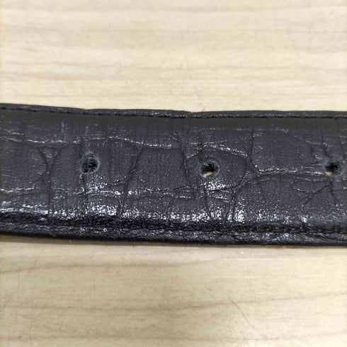 ジャンニヴェルサーチ GIANNI VERSACE MADE IN ITALY 4連ループレザーベルト メンズ